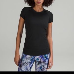 black lululemon short sleeve swiftly tech